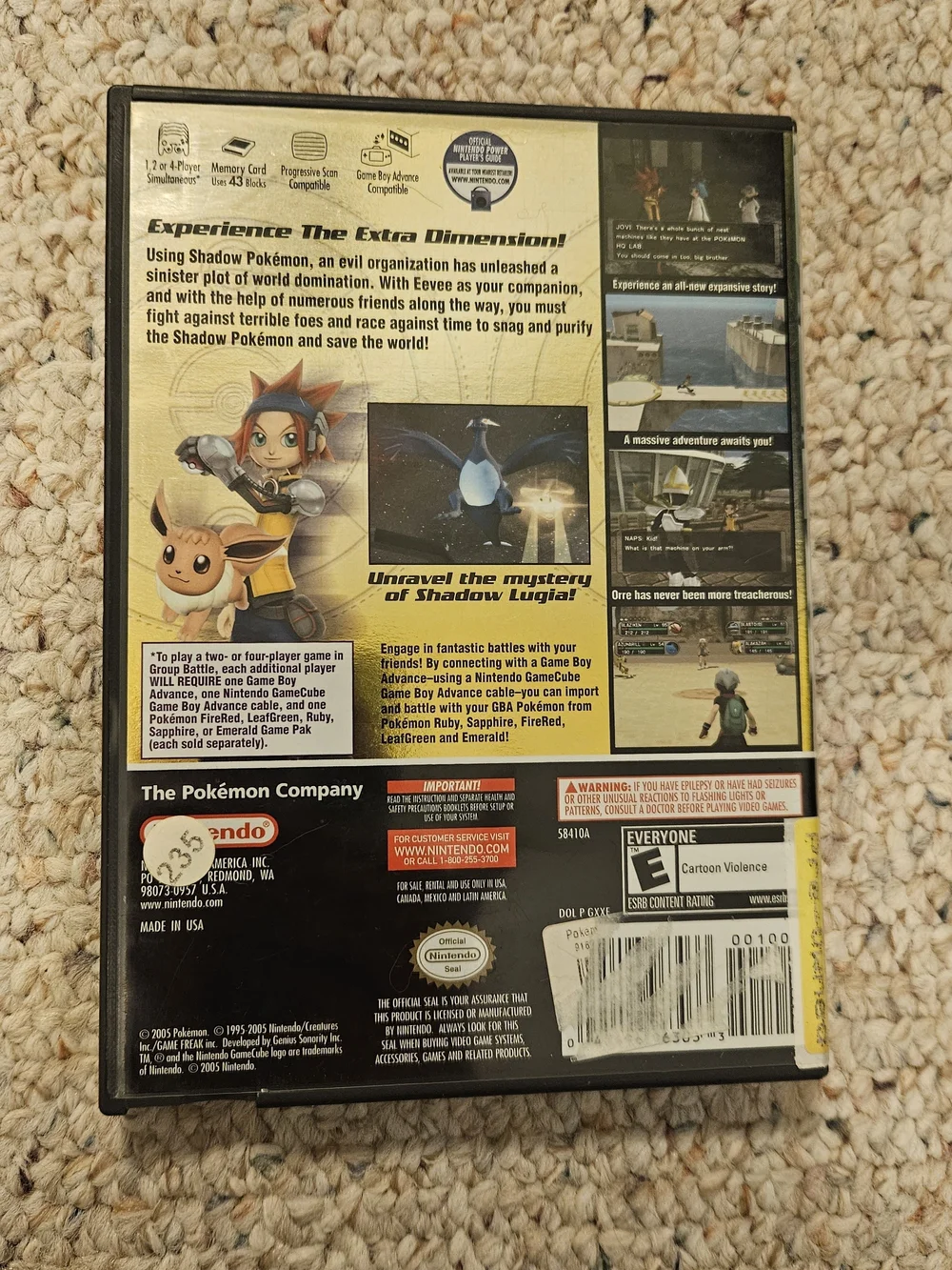 Nintendo GameCube Pokémon XD Gale of Darkness TESTED & WORKS